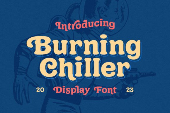 Burning Chiller: A Playful 90s Display Typeface for Editorial Design