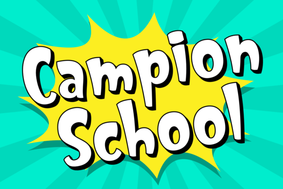 Campion School: A Playful Display Font for Warm Editorial Moments
