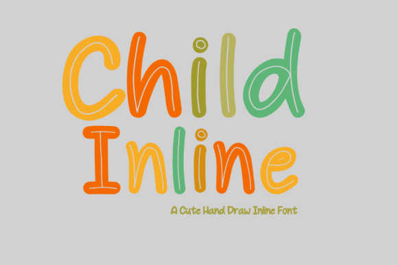 Child Inline: A Playful Display Font with Editorial Grace