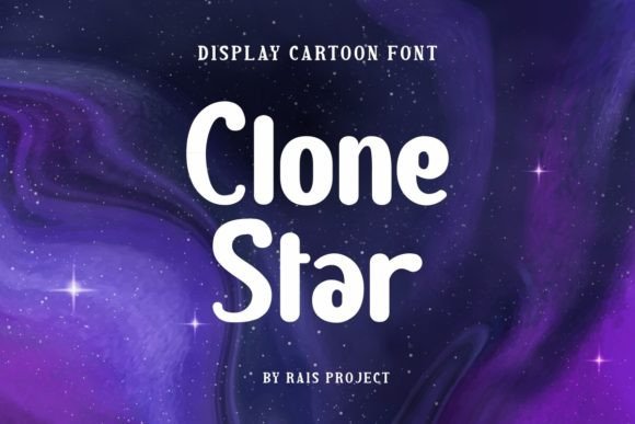 Clone Star Font: A Playful Display Typeface for Digital Brands