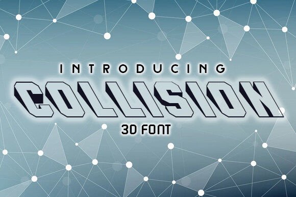 Collision: A Retro 3D Typeface That Elevates Your Brand