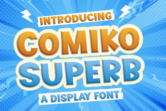 Comiko Superb: A Bold Display Font That Commands Attention