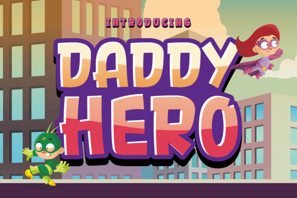 Daddy Hero: A Playful Display Font for Editorial Impact