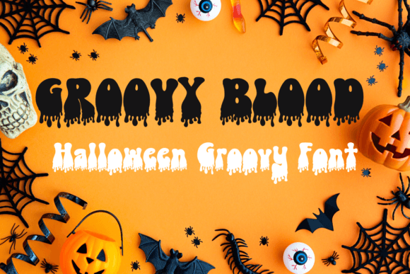 Groovy Blood: A Playful Display Font for Digital Brand Moments