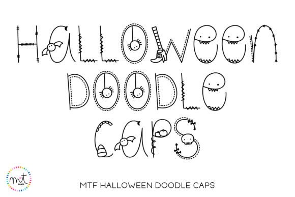 Halloween Doodle Caps: A Playful Display Font for Spooky-Cute Web Projects