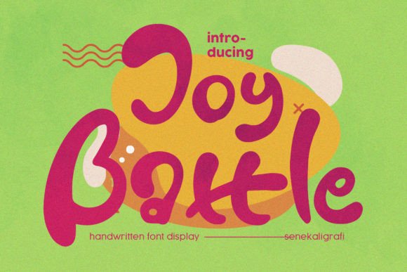 Joy Battle: A Playful Display Font for Editorial Charm