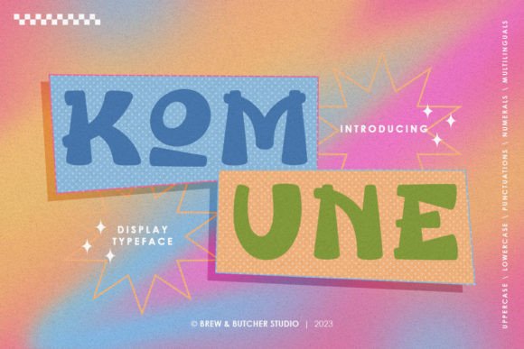 Komune: A Display Font That Feels Like a Thoughtful Pause