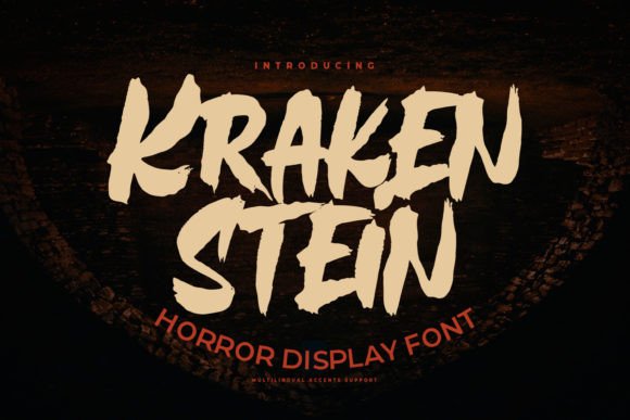 Krakenstein: A Bold Display Font for Standout Digital Branding