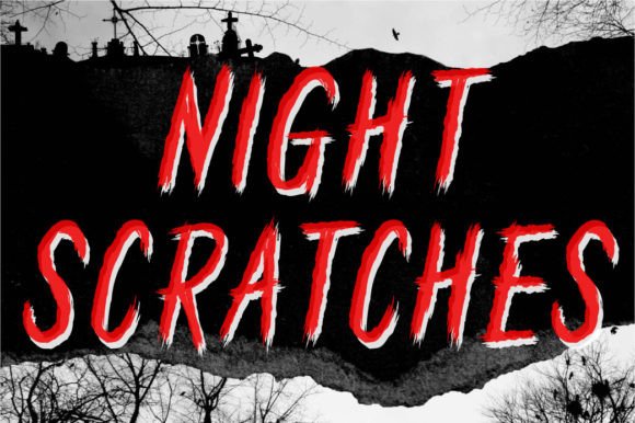 Night Scratches: A Distinctive Display Font for Small Business Branding