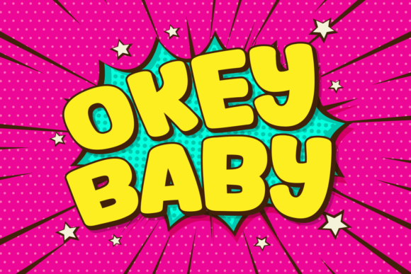 Okey Baby: A Playful Display Font for Scroll-Stopping Marketing