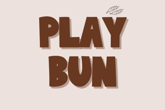 Play Bun: A Handwritten Display Font for Editorial Charm