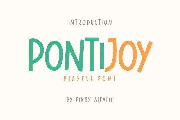 Pontijoy: A Playful Display Font That Feels Hand-Drawn, Not Hand-Crafted