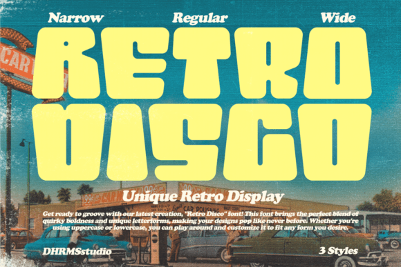 Retro Disco Font: A Display Typeface That Commands Attention