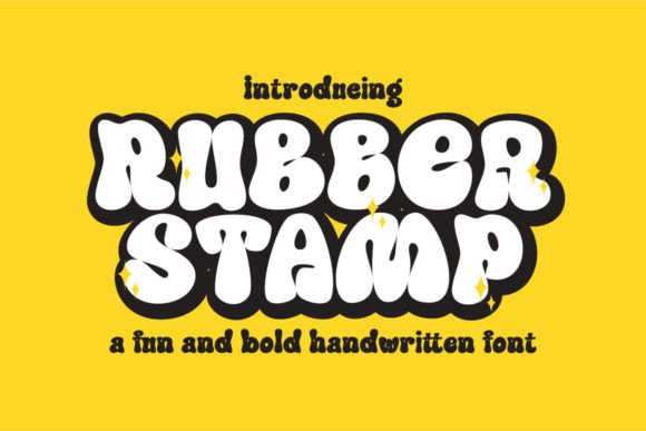 Rubber Stamp Font: Vintage Charm for Editorial Design