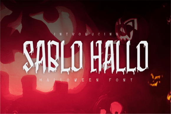 Sablo Hallo: A Halloween Display Typeface for Editorial Impact