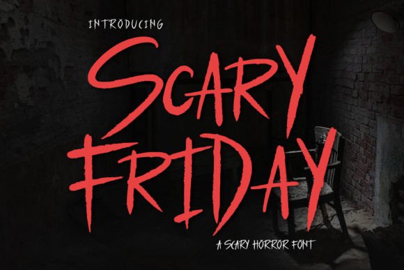 Scary Friday: A Bold Display Font for Digital Branding