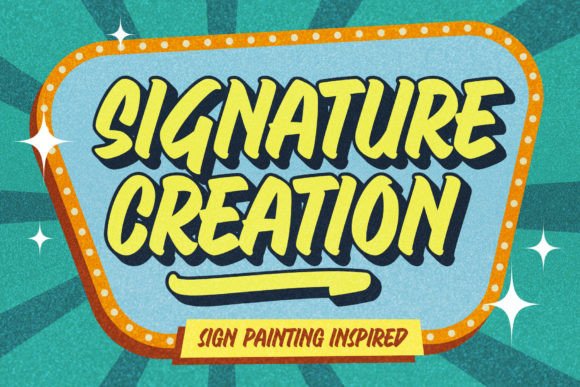 Signature Creation: A Display Font That Makes Your Headlines Feel Human