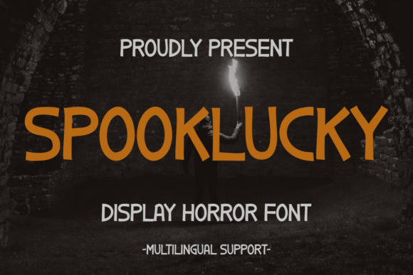 Spooklucky: A Spooky Display Font for Editorial Halloween Magic
