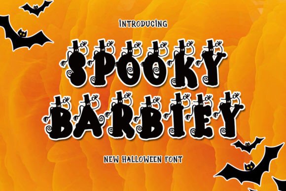 Spooky Barbiey: A Playful Display Font for Handmade Creators