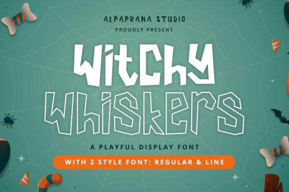Witchy Whiskers: A Playful Display Font for Digital Branding