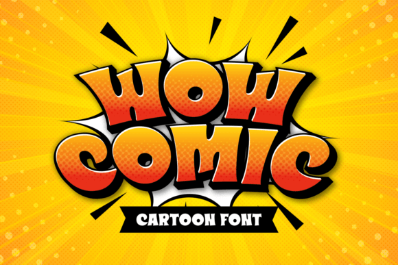 Wow Comic: A Playful Display Font for Handmade Creators