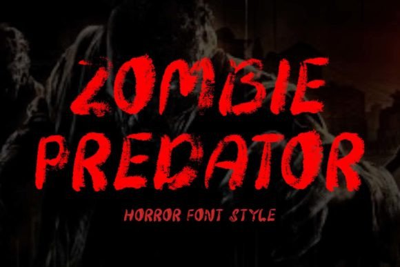 Zombie Predator: A Horror Display Font That Grabs Attention